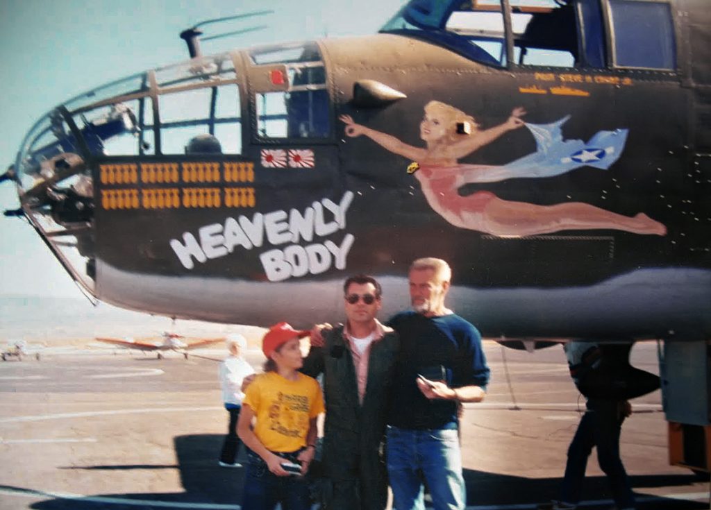 Me as a child with my Grandpa and the Pilot